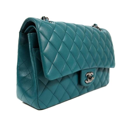 teal chanel flap bag|chanel flap bag agneau.